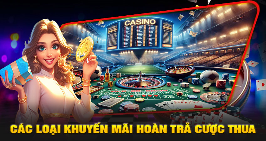 Các loại khuyến mãi hoàn trả cược thua phổ biến tại 789P